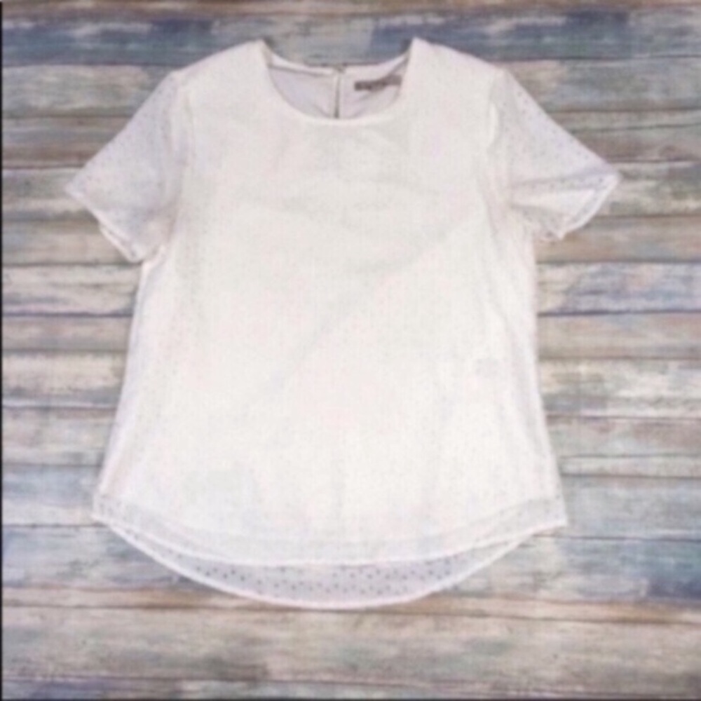Banana Republic Laser Cut Triangle Blouse